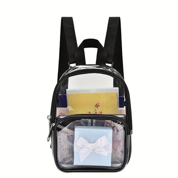 Travel Passions - Clear with Black Trim Waterproof Backpack - Picture 3 of 6